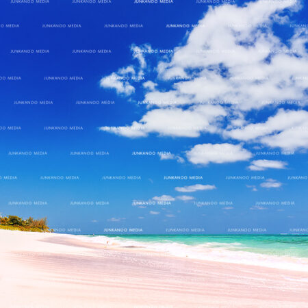 Clouds juxtaposed to a beach in Nassau, Bahamas.