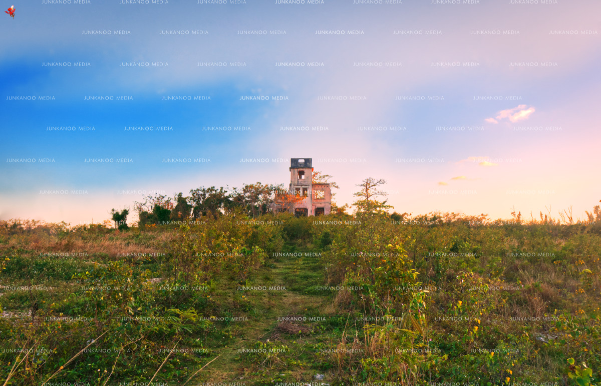 wide angle view of Chipman Estate in New Providence, Bahamas.