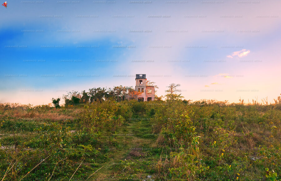 wide angle view of Chipman Estate in New Providence, Bahamas.