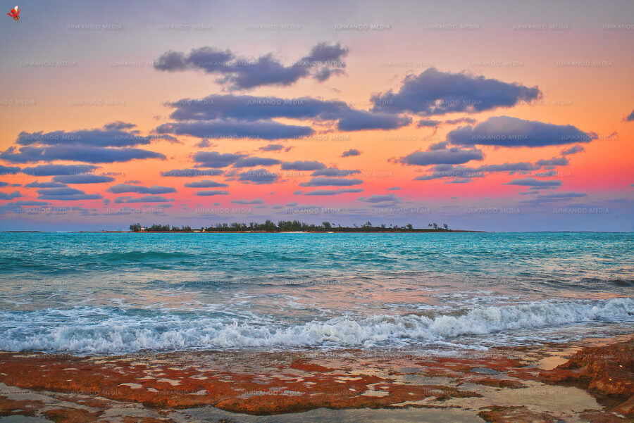 Stunning sunset in Nassau, Bahamas.