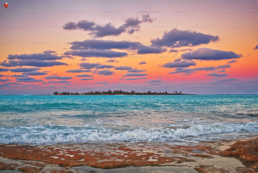 Stunning sunset in Nassau, Bahamas.