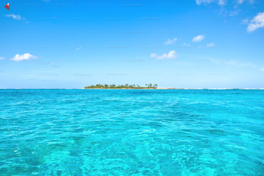 Daylight shot of an island in The Bahamas.