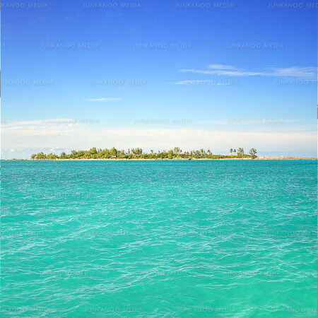 Daylight shot of island in The Bahamas.